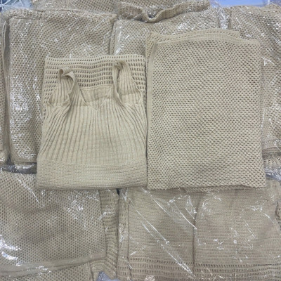 Set váy len lưới dài kèm khoác- Set váy len bầu sang chảnh