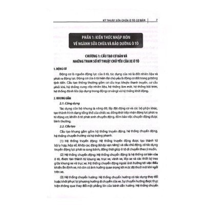 Kỹ Thuật Sửa Chữa Ô Tô Cơ Bản (Tái Bản 2023) (HH)