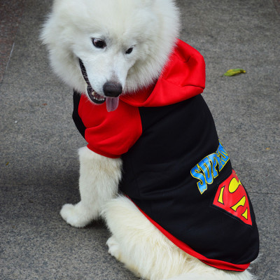 Áo siêu nhân hoodie cho chó mèo (màu ngẫu nhiên) - Genyo Closthes 002
