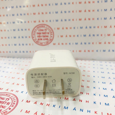 Bộ sạc LI-TOP AT08 chân IOS (L), sạc nhanh PD 20W có chứng nhận 3C tiêu chuẩn quốc gia, hàng chính hãng bảo hành 12 tháng
