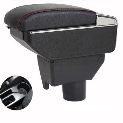 Hộp Tỳ Tay Vios 2020- 2021 Bọc Da Cao Cấp Đen Và Kem