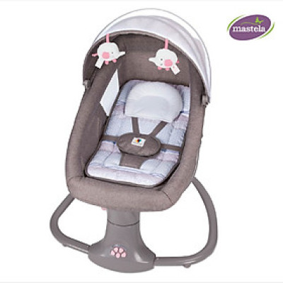 Nôi điện cho bé điều khiển từ xa và nhạc trắng ru ngủ Mastela 8104 / 8106 - Nôi cho bé sơ sinh nằm ngủ và chơi