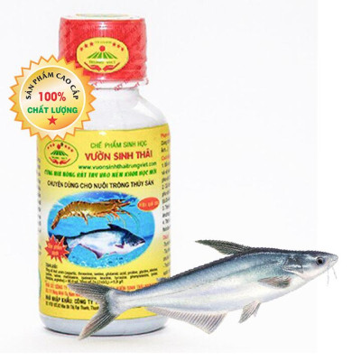 Chế phẩm sinh học VƯỜN SINH THÁI cho Tôm, Cá, Ếch. Nở ruột, chắc thịt, lớn nhanh. Vi sinh NANO siêu vượt trội. Hiệu quả ngay sau 5-7 ngày. HSD: 4 năm 