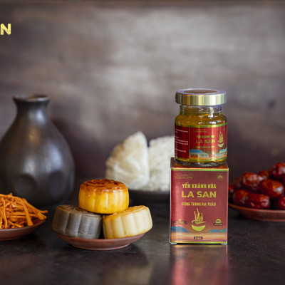 [CÓ 35% YẾN TƯƠI] Yến Khánh Hòa La San Đông Trùng Hạ Thảo