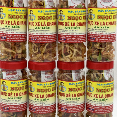 Đặc sản Phan Thiết - Mực Xé Lá Chanh 100 Gram Đã Chế Biến Ăn Liền Ngon Ơi Là Ngon. Hạn Sử Dụng 12 Tháng Kể Từ Ngày Đặt Hàng - OCOP 4 Sao