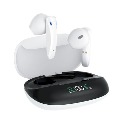 CINCATDY Tai Nghe Bluetooth True Wireless Headset Dock Sạc có Led Báo Pin Kép F600 - Hàng Nhập Khẩu