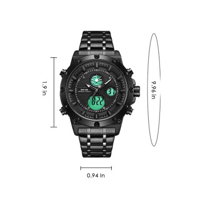 Đồng hồ nam kỹ thuật số WEIDE WH6906 Màn hình kép Hai chuyển động,chống thấm nước