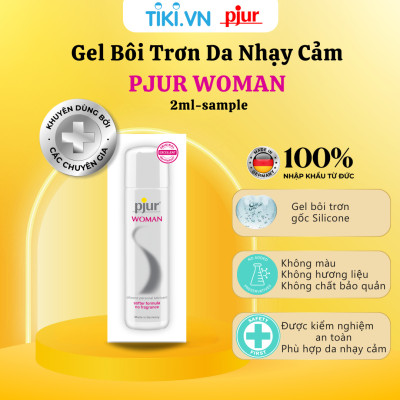 Gel bôi trơn silicone Pjur Woman 1.5ml dành cho nữ da mềm mại ẩm mịn an toàn dưỡng ẩm tốt