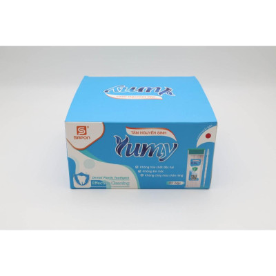 Tăm Chỉ Nha Khoa Hộp Chữ Nhật YUMY Size Z – Combo Lố 50 Hộp x 70 Cây (TN11-124), Chỉ Mịn, Không Bung