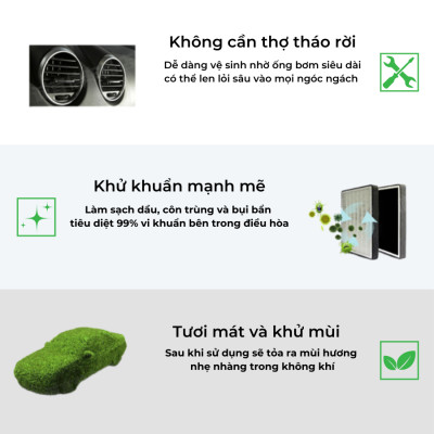 Vệ Sinh Điều Hoà Ô Tô - Dung Dịch Vệ Sinh Điều Hòa Ô Tô - Nước Rửa Máy Lạnh - Air Cleaner - OTech