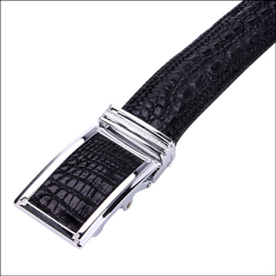 Thắt lưng nam da cá sấu Huy Hoàng đan viền 4P màu đen, nâu đất, nâu đỏ, vàng bò HC4288-89-90-91