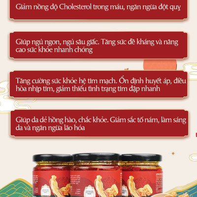Sâm mật ong saffron Kingdom Herb chính hãng thượng hạng hộp 320g (tặng que lấy mật và bình thuỷ tinh)