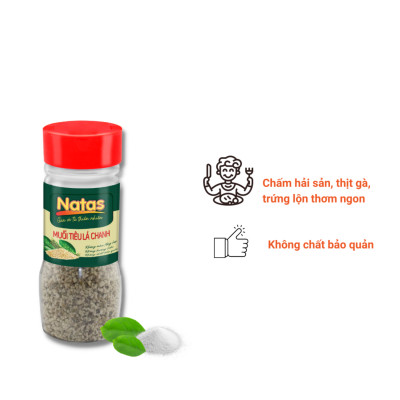 Muối Tiêu Lá Chanh Natas Hũ 65g-Muối Đa Năng
