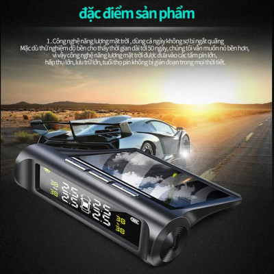Cảm biến áp suất lốp van ngoài sử dụng năng lượng mặt trời