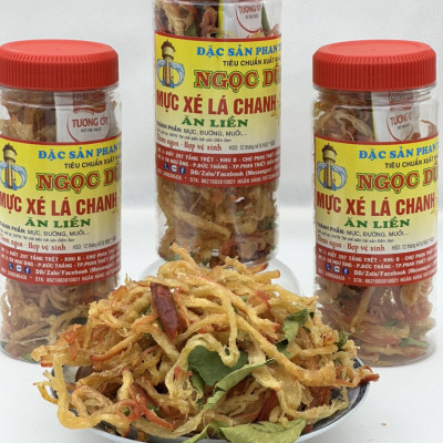 Đặc sản Phan Thiết - Mực Xé Lá Chanh 100 Gram Đã Chế Biến Ăn Liền Ngon Ơi Là Ngon. Hạn Sử Dụng 12 Tháng Kể Từ Ngày Đặt Hàng - OCOP 4 Sao