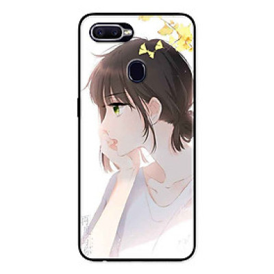 Ốp Lưng in cho Oppo A7 Mẫu Cô Gái Mắt Xanh - Hàng Chính Hãng