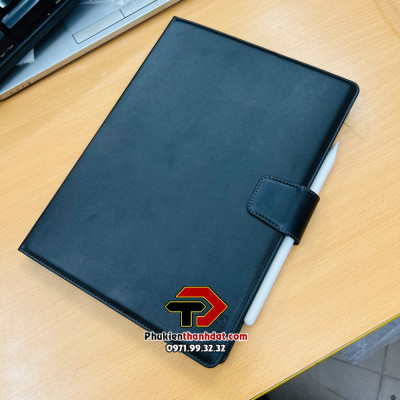 Bao da dạng ví cho iPad Gen 10 2022 10.9inch, iPad 10 hiệu Hanman có quai cài - hàng chính hãng