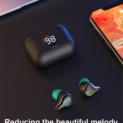 CINCATDY Tai Nghe Bluetooth True Wireless Headset Dock Sạc có Led Báo Pin Kép SE-16s - Hàng Nhập Khẩu
