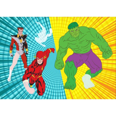 Sách - Super Heroes Siêu Anh Hùng - Dán Hình Sticker Trong Suốt - Tập 1 - Rèn Luyện IQ EQ CQ - Việt Thư
