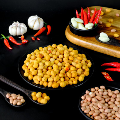 Đậu phộng tỏi ớt 260g DGfoods/Chili & garlic coated peanuts/Ăn chay được/ HVNCLC/ Đặc sản Cần Thơ