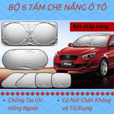 Rèm che nắng ô tô 6 tấm cao cấp gấp gọn tiện lợi