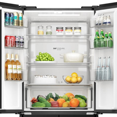 Tủ lạnh Aqua Inverter 410 lít AQR-M466XA(GB) - HÀNG CHÍNH HÃNG - CHỈ GIAO HCM