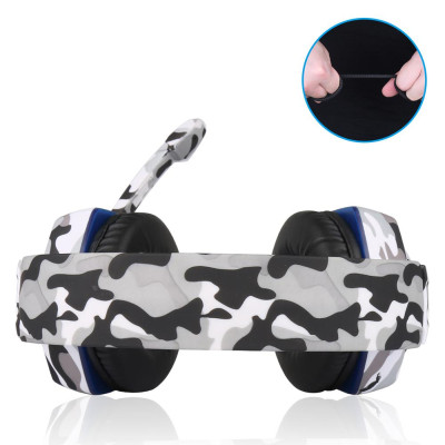 Tai nghe chơi game KUBITE T176 3.5mm + USB âm lượng micrô có thể điều chỉnh cho máy tính xách tay PC 