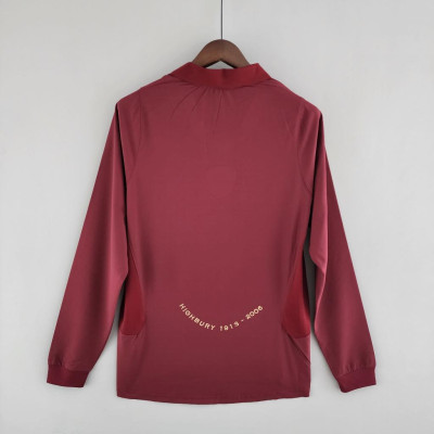 Áo Bóng Đá Retro Arsenal 2005 Dài Tay - Sân Khách bản cao cấp vải Cotton Polyester