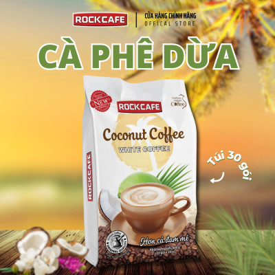 Cà phê dừa ROCKCAFE (Túi 30 gói)