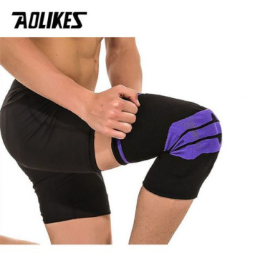 Đai bảo vệ đầu gối AOLIKES A-7721 trợ lực khớp gối với silicone đàn hồi sport knee protector