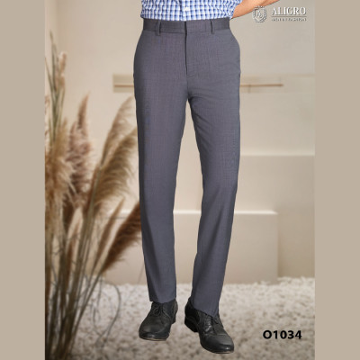 Quần Âu Nam Aligro Màu grey chất liệu cao Cấp, chuẩn Form Slimfit, Tôn Dáng  màu grey ALGO1034