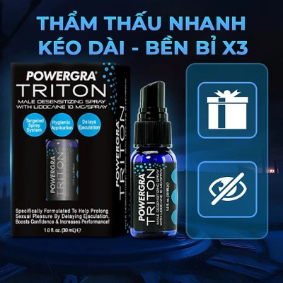 Chai xịt Powergra Triton + Gel bôi trơn Jex