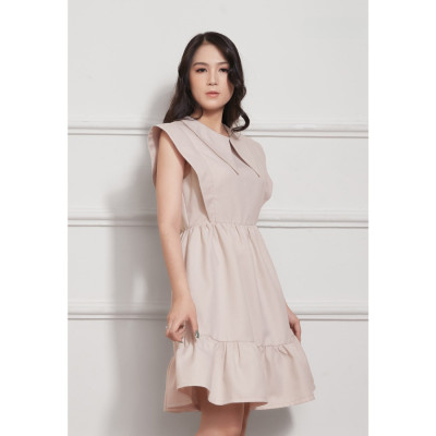 Đầm Babydoll Lụa Crep Tùng Xòe Tay Organza Maxivic, La Mộc - LM012216