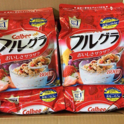 Ngũ cốc hoa quả Calbee Furugura Nhật Bản gói 800g
