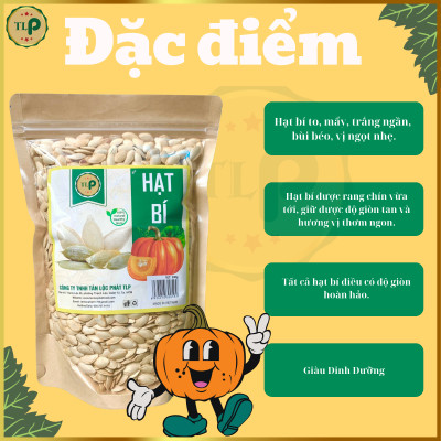 HẠT BÍ TRẮNG TÂN LỘC PHÁT COMBO 1KG - MỖI BỊCH 500G