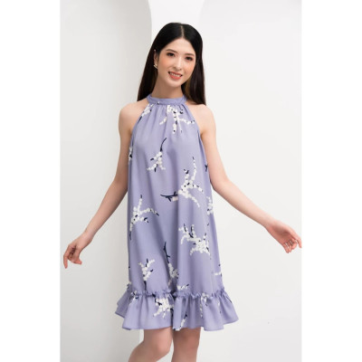 Đầm Chiffon Xòe Cổ Yếm Maxivic, La Mộc - LM62165B