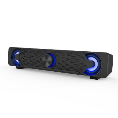 Loa máy tính Smalody YXSM9017 siêu trầm âm thanh nổi có dây USB với đèn LED màu xanh lam