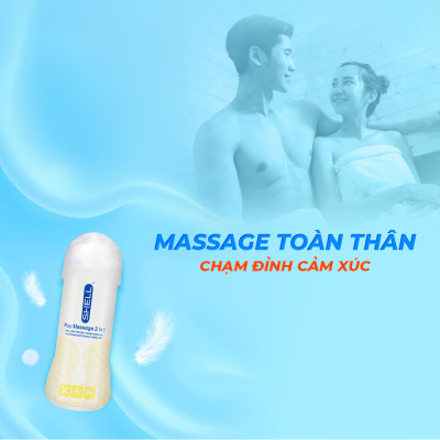 Gel bôi trơn Shell Play Massage 2 in 1 Collagen - Chai 200ml | SHELL CHÍNH HÃNG