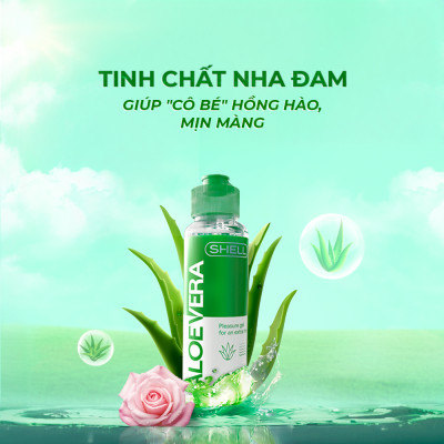 Gel bôi trơn tinh chất lô hội Shell Aloe - Chai 100ml | SHELL CHÍNH HÃNG