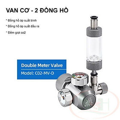 Van co2 Week Aqua Regulator Meter Solenoid chỉnh cơ / điện bể thủy sinh cá tép cảnh