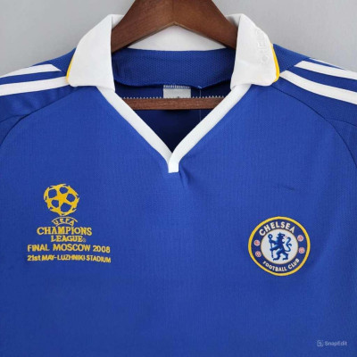 Áo Bóng Đá Retro Chelsea 2008 - Sân Nhà bản cao cấp vải Cotton Polyester