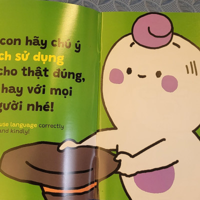 Sách Ehon Miu Bé Nhỏ Phần 3 Song Ngữ - Đừng Nói Trống Không Nhé Song Ngữ