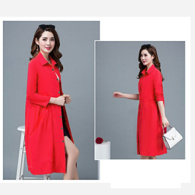 Đầm suông nữ cổ sơ mi dáng dài, form suông trơn dài tay, có túi hông thời trang xuân thu cho nữ Haint Boutique