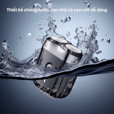 Máy cạo râu Enchen Mini 6 - Lưỡi dao kép mỏng, Chống nước IPX7, Pin sử dụng đến 2 tháng - Hàng chính hãng