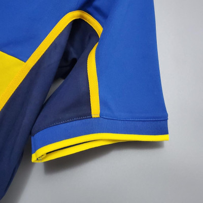 Áo Bóng Đá Retro Boca Juniors 2002/2003 - Sân Nhà bản cao cấp vải Cotton Polyester