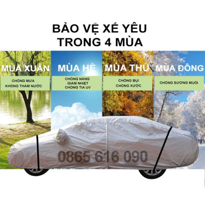 Bạt trùm xe ô tô 7 chỗ Toyota Fortuner vải dù oxford cao cấp áo trùm che phủ xe hơi, bạc xe oto chống nóng,mưa,bụi
