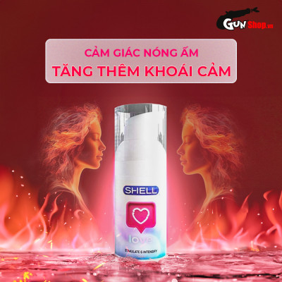 Gel bôi trơn tăng khoái cảm nữ Shell Love - Chai 50ml