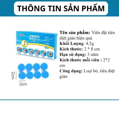 Combo 4 hộp thuốc diệt gián sinh học Housheng, diệt tận gốc tất cả các loại gián, hiệu quả, an toàn.