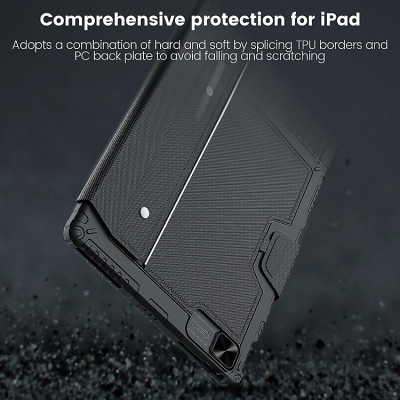 Bao Da Kèm Bàn Phím cho iPad Pro 11 inch / iPad Pro 13 inch 2024 M4 Nillkin Bumper Combo Case Keyboard- Hàng Chính Hãng 