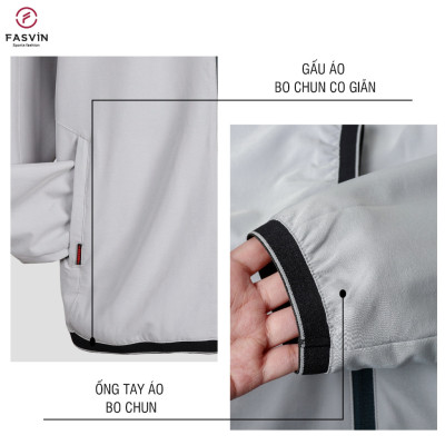 Áo thể thao nam Fasvin chất liệu gió chun 02 lớp mềm mại co giãn tốt ABC23610.HN